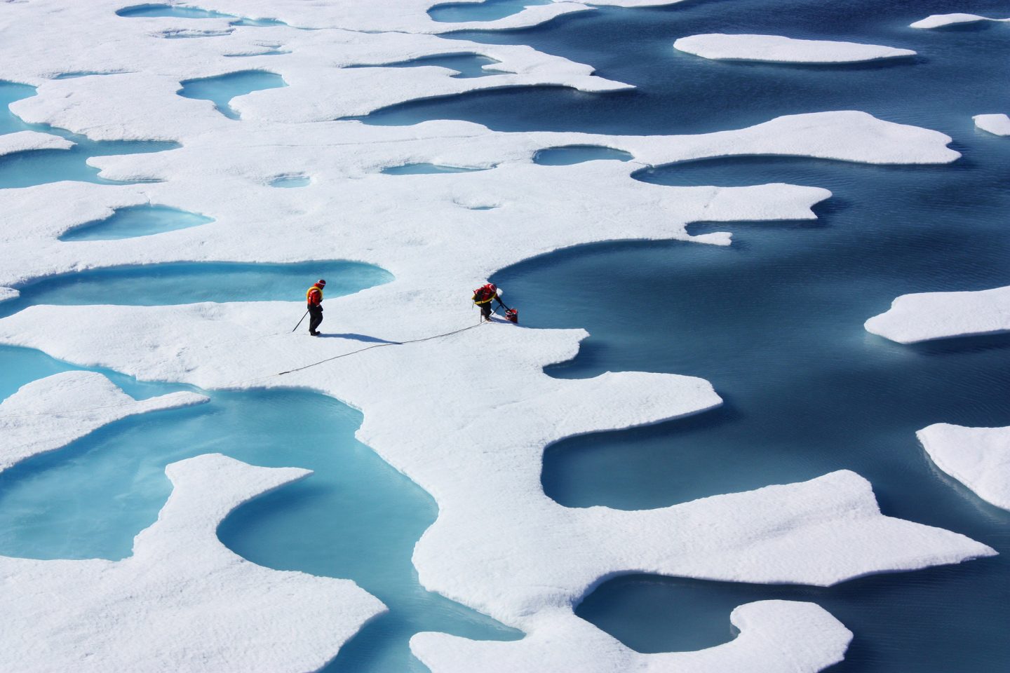 Arktisen jääpeitteen heikkenemistä tutkitaan. Kuva: NASA (CC BY 4.0)