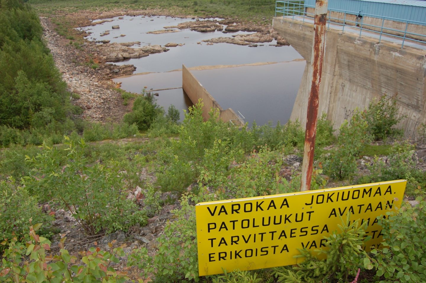 Vesivoiman jälkiä Lapissa. Kuva: Matti Nieminen / SLL