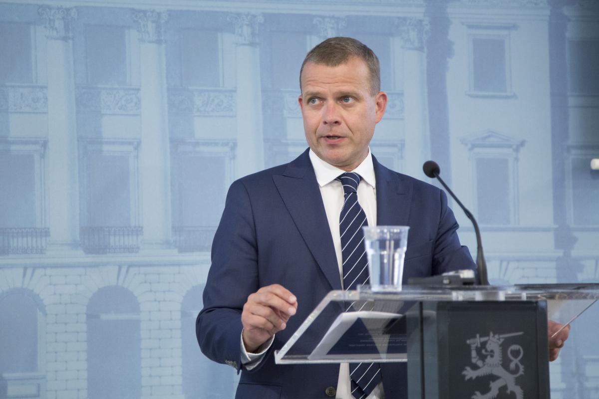 Petteri Orpo esittelee budjettia. Kuva: Tommi Tolkki / Valtiovarainministeriö