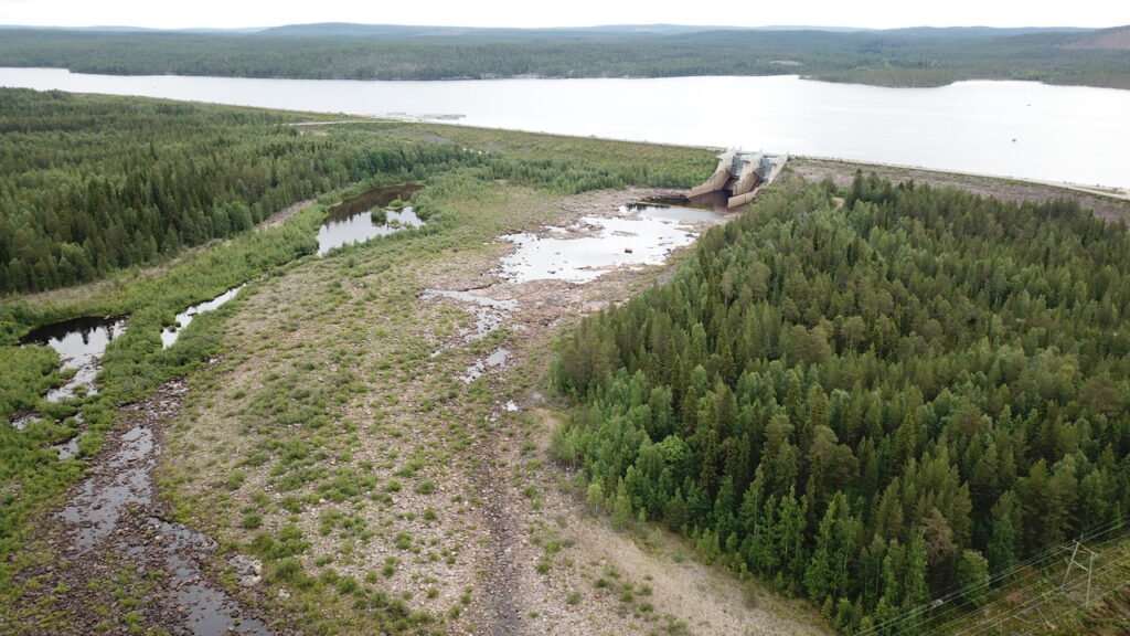 Kuivauoma Kemijoen Seitakorvassa.