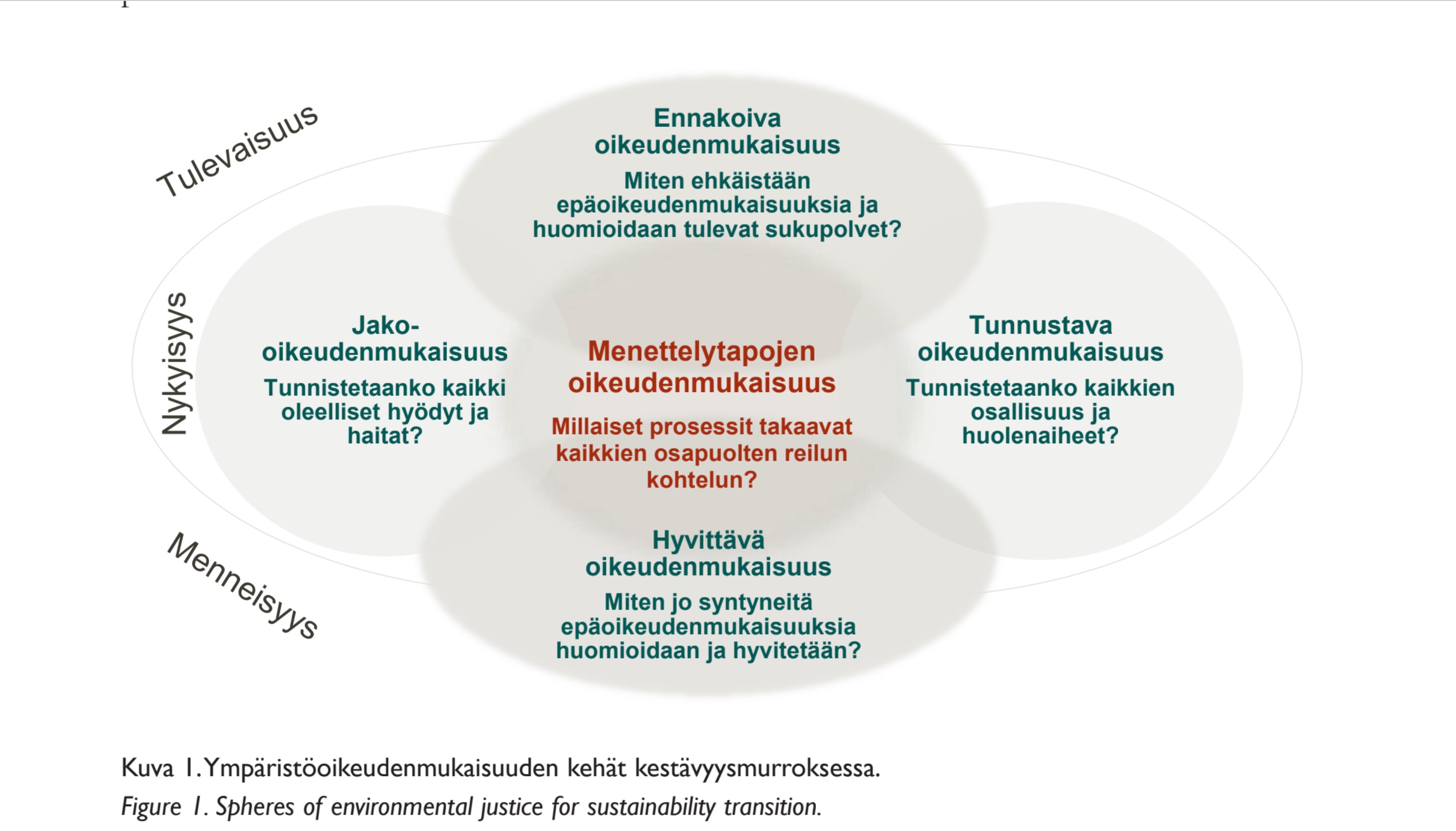 Kaaviokuva menettelytapojen oikeudenmukaisuudesta